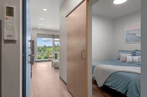 Spokane apartment for rent - View into Bedroom at Ironside Apartments, Washington, 99202
