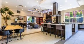 Seattle apartment for rent - Clubhouse Lounge and Kitchen at Koi Apartments, Seattle, Washington, 98107