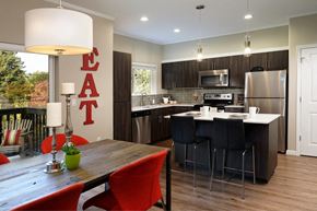 Happy Valley apartment for rent - Latitude Apartments and Townhomes Model Kitchen and Dining Room
