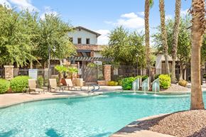 Gilbert apartment for rent - Painted Trails Outdoor Pool with Lounge Chairs