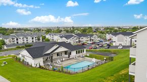 Moses Lake apartment for rent - Pioneer Meadows Clubhouse with Pool and View of Property