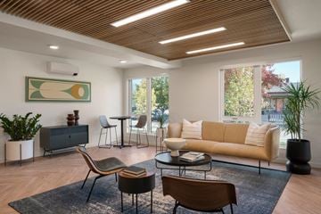 Boise apartment for rent - a living room with a couch and chairs