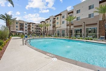 Heated resort-style pool and sundeck