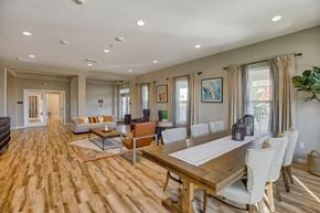 Airway Heights apartment for rent - A dining room with a long table and chairs.