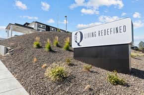 Kennewick apartment for rent - a building with a sign that reads the living reefed