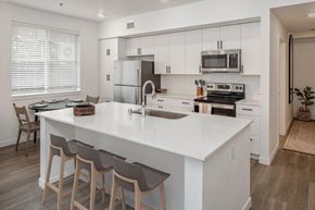 Ridgefield apartment for rent - South Ridge Apartments Model Kitchen with Island
