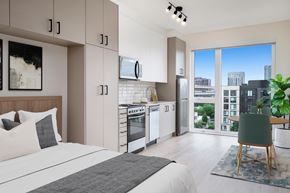 Portland apartment for rent - MERX Slabtown apartment with views of Downtown Portland, Oregon.