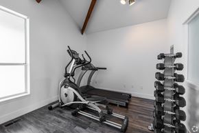 Vancouver apartment for rent - Community fitness center at The Groove apartments in the Hazel Dell 98665 neighborhood in Vancouver, Washington.
