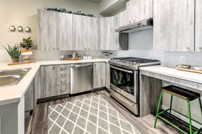 Eagle apartment for rent - The Lakes at Eagle Model Kitchen with Ample Storage