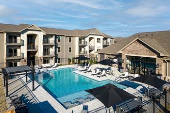 Heated salt water pool with sundeck