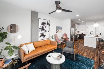 Tempe apartment for rent - a living room with a couch and a table