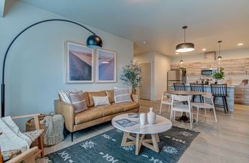 Redmond apartment for rent - a living room with a couch and a table