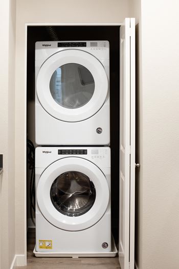In-home full size washer and dryer