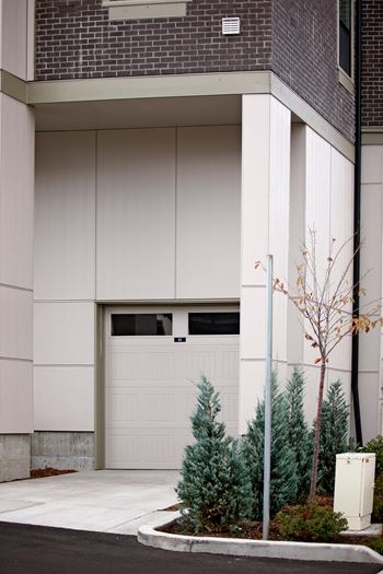 Parking options available, including private garages
