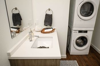 Stacking energy-star washer and dryer