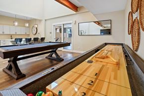 Salt Lake City apartment for rent - A bowling alley is set up in a modern kitchen.
