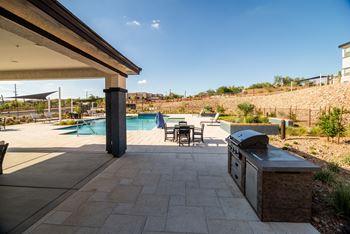 Outdoor grill and patio
