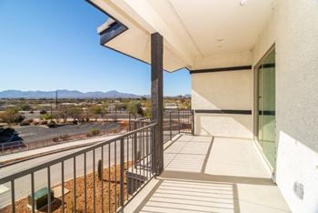 Spacious balcony