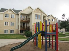 Park City apartment for rent - the playground is in front of an apartment building