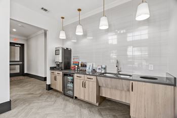 Complimentary coffee bar