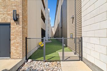 Gated dog run