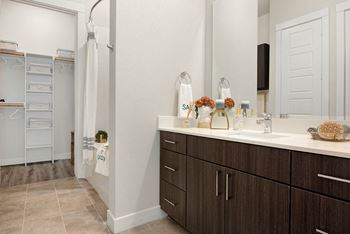 Ceramic tile flooring