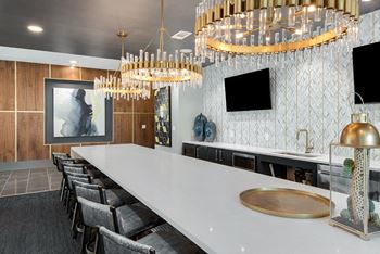 Resident lounge catering kitchen