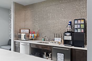Complimentary coffee bar