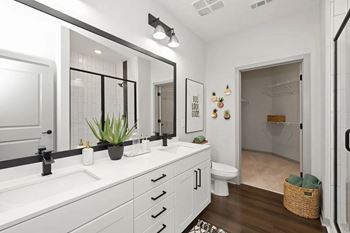 Matte black fixtures