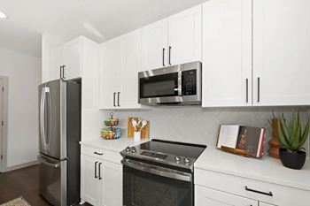 Mosaic tile backsplash