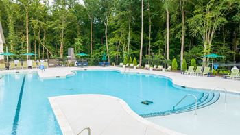 Resort-style pool with lap lanes