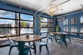 Tucson apartment for rent - A dining area with a table and chairs.