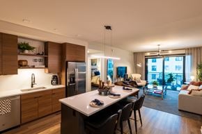 Atlanta apartment for rent - A6 Wood Scheme Kitchen and Dining