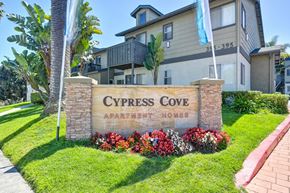 Carlsbad apartment for rent - the entrance to cypress cove apartments