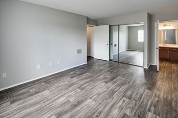 Huge mirrored closet doors