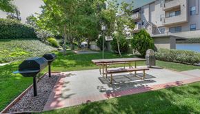 San Diego apartment for rent - a picnic area with a picnic table and a grill