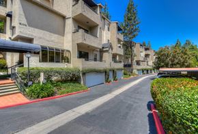 San Diego apartment for rent - an empty street in front of an apartment building