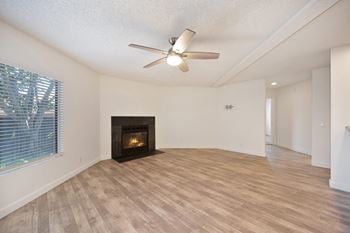 Wood-burning living room fireplaces