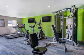Rowland Heights apartment for rent - a gym filled with exercise equipment