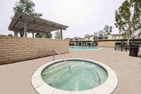 Hemet apartment for rent - The hot tub at the pool area.