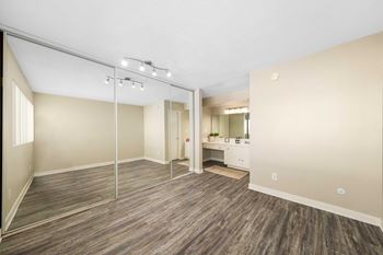 Mirrored closet doors