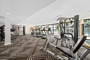 Sherman Oaks apartment for rent - A fully equipped gym with a variety of equipment.
