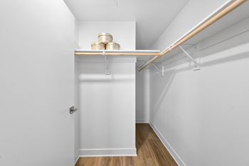 Oversized closets for ample storage