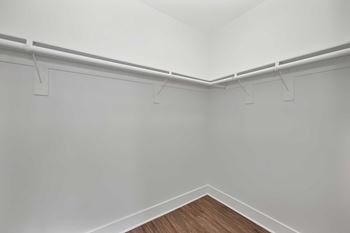 Keep your belongings organized with oversized closets and linen closets