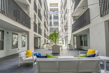 Court yard with outdoor seating