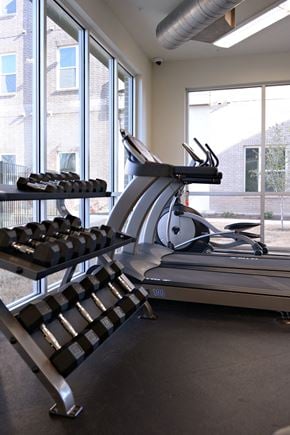 Denton apartment for rent - Our 24 hour fitness center at Epic Apartments, Denton, TX