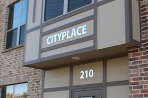 Denton apartment for rent - Property entrance sign with address number at City Place Apartments, Denton, Texas