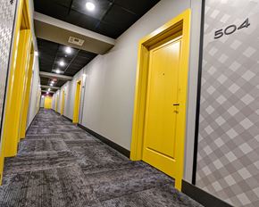 Columbus apartment for rent - Lobby Hallway at The Beeker, Columbus, OH, 43201