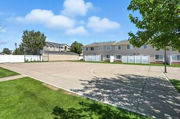Open basketball court