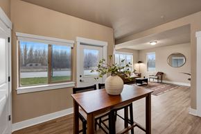 Missoula apartment for rent - A dining room with a wooden table and chairs at Brooklyn West Apartments, Missoula, 59808